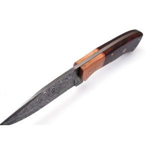 Cuchillos de Caza Duraderos de Acero de Damasco con Hoja Forjada con Patrón y Agarre Cómodo para Bushcraft, Camping y Actividades al Aire Libre - Product Image 6