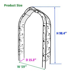 8 Stili di Archi da Giardino in Metallo, Componibili Liberamente, Pergolati per Piante Rampicanti, Supporti per Rose, Recinzioni e Cancelli - Product Image 5