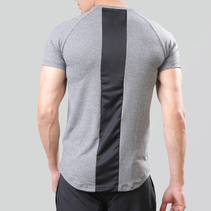 T-shirts pour hommes en gros, logo couleur, haute qualité, respirants, manches courtes, t-shirts en polyester pour hommes, pas chers - Product Image 4