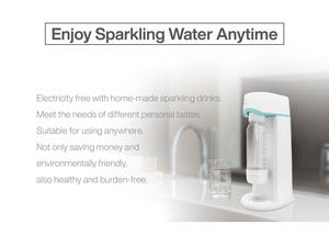 Máquina de Agua con Gas Manual Ecológica de Sobremesa, de Plástico y Acero Inoxidable, de 1 Litro, Ahorra Dinero - Product Image 5