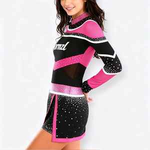 ชุดยูนิฟอร์มเชียร์ลีดเดอร์สำหรับผู้ใหญ่แบบสั่งทำพิเศษของ Solid Traders พร้อมโลโก้ด้านหน้า ผลิตจากโพลีเอสเตอร์ 100% พิมพ์ลายดิจิทัล - Product Image 2