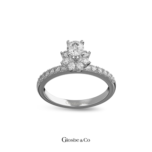 Anillos para Mujer Celeste Bloom con Diamante Natural, Oro Sólido de 18K, 4.5 mm D/VVS2, Glosbe & Co, Joyería para Uso Diario, Venta al Por Mayor OEM/ODM - Product Image 5