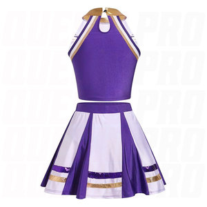 Disfraz de Animadora para Niñas, Traje de Animadora para Niños, Regalos para Fiestas de Halloween y Cumpleaños, Lindo Uniforme de Animadoras - Product Image 1