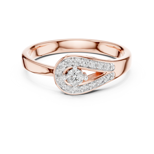 UNIQUE ROUND CUT LAB GROWN DIAMOND <b>RING</b> <b>SET</b> IN 18KT SOLID ROSE <b>GOLD</b> ENGAGEMENT PARTY GIFT GLAM EVENT DAILY USE FOR WOMEN - Product Image 4