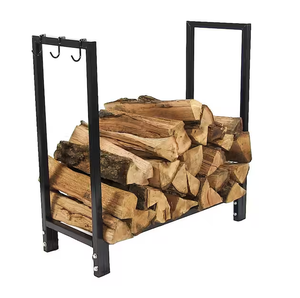 Decorative Fireplace Metal Wood <b>Log</b> Holder Best Quality Rack Outdoor Indoor Metal Firewood <b>Stand</b> Best Price - Product Image 2