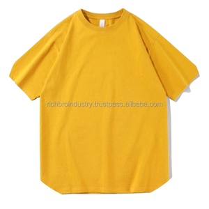 T-shirt 100% coton pour hommes Logo personnalisé de haute qualité 180g Streetwear Fashion Promotional Wholesale Bulk Unisex Cotton T-Shirt - Product Image 3