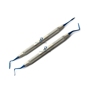 Kit d'instruments chirurgicaux parodontaux manuels en acier inoxydable pour extraction dentaire atraumatique, comprenant des periotomes et des détartreurs à lame fine - Product Image 2