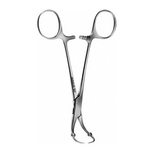 Pinces chirurgicales manuelles courbées de qualité supérieure, à mâchoires à billes en acier de 135 mm, pour instruments médicaux, type Roeder Towel Clamps, certifiées CE - Product Image 4
