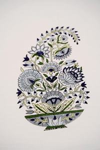 Sábana de algodón estampada a mano con fundas de almohada, colcha con estampado indio, sábanas ajustables para sala de estar - Product Image 5