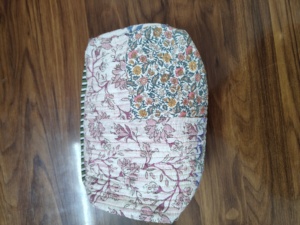 Corn husk clutch pouch Durable makeup pouch wholesale Soft portable cosmetic bag Lightweight puffer bag handle gift for her - Product Image 3