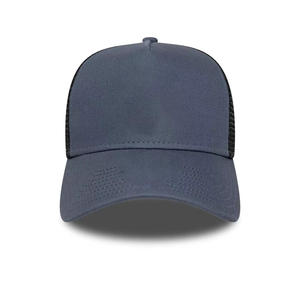New Style Grey Black Trucker <b>Cap</b> Mesh Back Snapback Adjustable Hat <b>Plain</b> Panel Custom Logo Lightweight Breathable Streetwear <b>Cap</b> - Product Image 2
