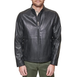Chaquetas de Cuero de Piel de Oveja para Hombre, Invierno, con Cuello Alto y Patrón de Letras, Reversibles y Transpirables, Servicio OEM - Product Image 1