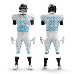 Conjuntos de Uniformes de Fútbol Americano Personalizados para Hombre, Pantalones Cortos con Estampado por Transferencia de Calor, Cintura Elástica, Secado Rápido, 100% Poliéster - Product Image 4