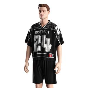 เสื้อเจอร์ซีย์ตาข่ายสไตล์สตรีทแวร์สำหรับฤดูร้อน แบบสปอร์ต สกรีนชื่อและหมายเลขได้ตามต้องการ ทรงเรโทร ทรงบ็อกซี่ แบบครอป เสื้อแฟนอเมริกันฟุตบอล - Product Image 3