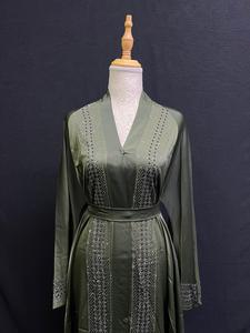 New Dubai style abaya Traditional Islamic Women's Saudi Arabian Abaya Spring Polyester Breathable Ankle Length Muslim - Product Image 4