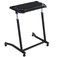 Support de vélo pliable pour cycliste avec roulettes, commande par bouton, cadre métallique verrouillable pour le fitness cycliste
