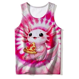 <b>Tops</b> Tanktops 100% cotton s/j 160 gsm solid color, colorful, digital print casual style printed casual supplier from Bangladesh. - Product Image 3