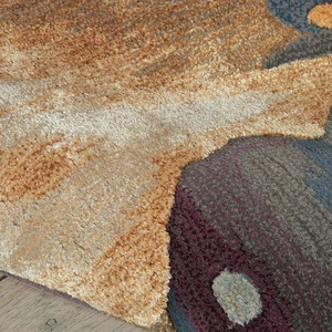 100% tapis en laine fait à la main tapis et tapis en laine tuftés à la main revêtement de sol pour la décoration intérieure d'hôtel à la maison - Product Image 2