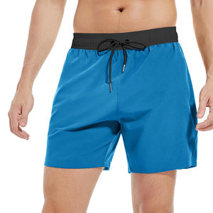 Shorts de sport 2 en 1 pour hommes, haute élasticité, cordon de serrage, tissu polyester et élasthanne de qualité supérieure, design moderne, vente en gros - Product Image 5