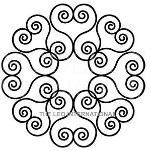 Décoration murale en métal de style fantaisie pour l'intérieur de la maison, cadre fini brun, art mural suspendu pour murs décoratifs - Product Image 3