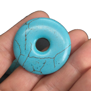 Donuts en Cristal Naturel : Turquoise, Howlite, Agate – Pierres Précieuses de Guérison et de Reiki - Product Image 4