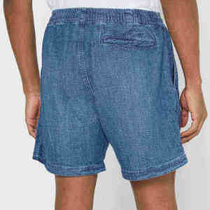 Wholesale Price Men's Knee-Length Baggy Denim Shorts 100% Cotton Latest Design Casual Style Denim Shorts - Product Image 3