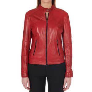 Veste en cuir pour femme sur mesure, OEM ODM, cuir véritable, haute qualité, fabrication directe, luxe, douce, durable, élégante, tendance - Product Image 1