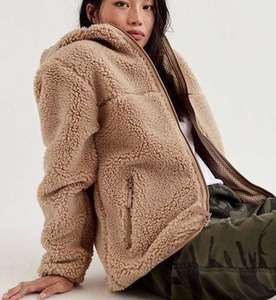 Sweat à capuche en sherpa pour homme, motif uni, 100% coton, broderie personnalisée, col doublé, hiver, grande taille, respirant, Pinco - Product Image 4