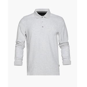 Polo de Manga Larga de Algodón Premium para Hombre, Bordado de Logotipo Personalizado, Moda Casual, Fabricante OEM ODM - Product Image 3