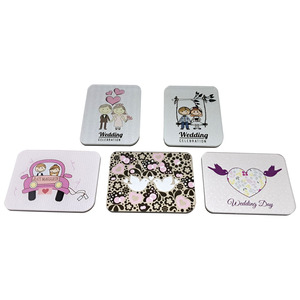 Recién casados, imán acrílico rosa para nevera, rectángulo, imán decorativo para boda, estilo de forma, pegatina magnética - Product Image 6