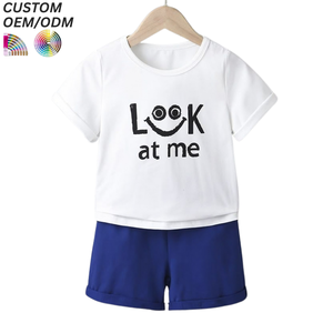 Conjunto de Ropa Casual para Niños, 100% Algodón, Estampado Animal, Traje de Verano, Soporte OEM/ODM para Fabricación al por Mayor - Product Image 3