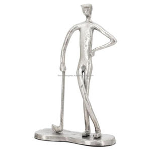 Estatuilla humana de aluminio, modelo de mesa, pantalla de escritorio, peso de papel, modelo de escultura de Metal fundido, estatua sólida portátil fácil - Product Image 5