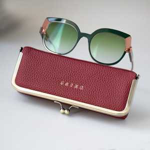 Genuine Leather <b>Reading</b> <b>Glasses</b> Case Slim Fit Eyewear Protector Manufacturer Direct Export LGC-0031 - Product Image 5