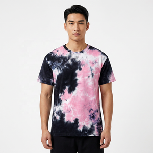 เสื้อยืดแขนสั้นผู้ชาย คอกลม ลายไท-ได ทรงปกติ ผ้าถัก สีชมพู ดำ ขาว ลายพิมพ์ - Product Image 2
