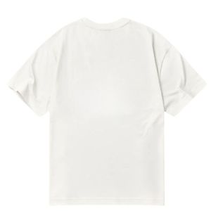 Mens Ivory Oversized T-Shirt 100% Cotton 190 GSM Streetwear Staple Tee Printed Front <b>Back</b> Logo <b>Drop</b> Shoulder Relaxed Fit Shirt - Product Image 3