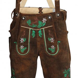 Pantalones Cortos de Lederhosen para Hombre, Diseño Moderno, Tendencia Actual, Traje Tradicional Alemán, Pantalones Cortos de Lederhosen Bávaros de Alta Calidad - Product Image 5