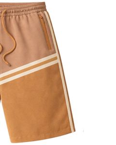 Pantalones Cortos Deportivos para Hombre en Color Camel y Tono Bronceado, con Cordón Ajustable, Bolsillos con Cremallera, Casuales, de Verano, para Playa, de Secado Rápido y Cómodos - Product Image 3