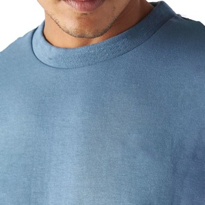 T-shirt 100% coton pour homme, coupe classique, vente en gros, fabricant OEM ODM, impression de logo personnalisé, haute qualité, col rond, manches courtes - Product Image 2