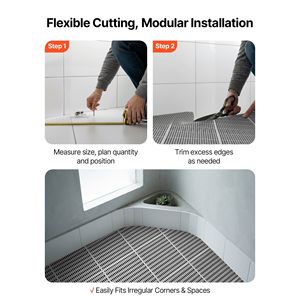 Tappeto Drenante Antiscivolo in PVC di Grado Commerciale 3 x 50 piedi, Tappetino Anti-Schizzi per Aree Umide, Tappeto Cavo a Rotolo per Esterni, Tappetino da Bagno - Product Image 5