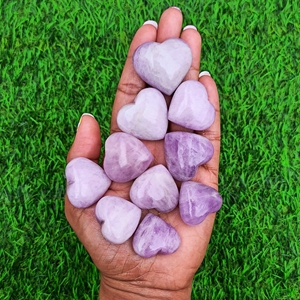 Chakralume - Cristal de Kunzita Rosa Natural Tallado en Forma de Corazón, Piedra Curativa Pulida para Reiki, Meditación, Decoración Energética, Venta al por Mayor - Product Image 3