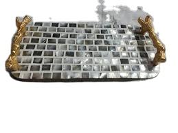 ถาดเสิร์ฟพร้อมกล่อง mubkhar สไตล์เลิฟที่ทันสมัยเป็นมิตรต่อสิ่งแวดล้อมเทคนิคขัดเงาสำหรับของขวัญเดือนรอมฎอน - Product Image 2