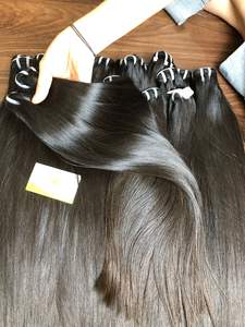 Venta al por mayor de pelo Remy ondulado natural alineado con cutícula completa vietnamita, extensión a granel, procesamiento químico de alta calidad, barato - Product Image 3