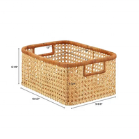 2025 écologique bambou rotin osier décoratif pas cher canne panier pour cadeau paniers cuisine brun osier armure panier de rangement
