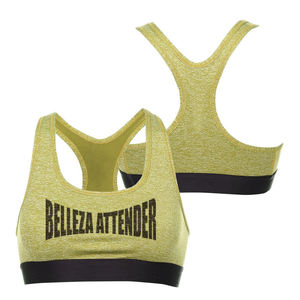 Sujetadores deportivos de yoga para mujer 2025, tops cortos transpirables con logo personalizado, sujetadores deportivos para ejercicio y entrenamiento con logo frontal, venta al por mayor - Product Image 3