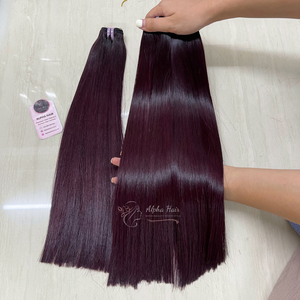 Producto superior Suave Envío mundial Sedoso Más barato Hueso Cabello liso Pelucas de cabello vietnamita Extensiones de cabello humano Genius Weft - Product Image 2