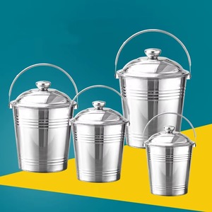 Assured quality steel ice <b>bucket</b> Provides a professional look for beverage service areas designed for durability, and style - Product Image 2