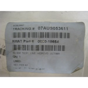 Amat ท่อร่วมก๊าซ0050 18654, hdpcvd, Ultima-Trusted อุปกรณ์เซมิคอนดักเตอร์มรดกระดับโลกและชิ้นส่วนที่ - Product Image 1