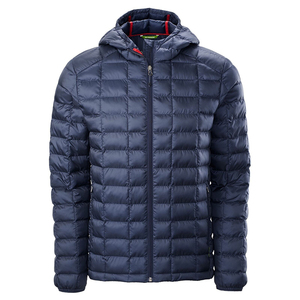 Chaqueta Acolchada con Capucha para Hombre, Invierno, Color Sólido, Relleno de Poliéster, Cierre de Cremallera, Estilo Casual, Corte Regular - Product Image 1