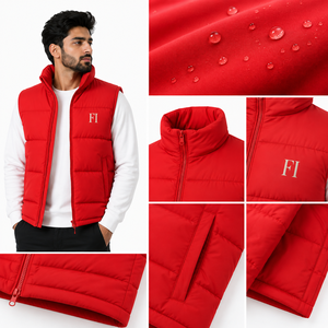Chaleco Acolchado para Hombre, Sin Mangas, Impermeable, Chaquetas para Hombre, Cuello Alto, Cierre de Cremallera, Chaleco de Invierno para Exteriores, Logotipo Personalizado, OEM, Venta al Por Mayor - Product Image 5
