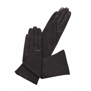 Guantes de cuero de moda para mujer, guantes largos de cuero cálidos para invierno y exteriores - Product Image 2